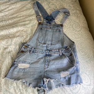 Wild Fable jean short overalls